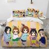 Luxury New 3D Print K-On Kawaii Girls Anime Bedding Set Boys Girls Twin Queen King Size Duvet Cover Bed Adult Home Textileextile