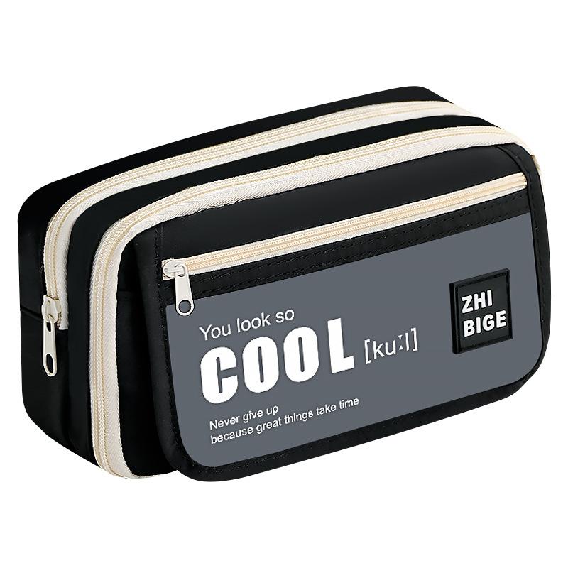 Large Capacity Nine-layer Flip Panda Pen Bag, Student Pencil Case Stationery Case