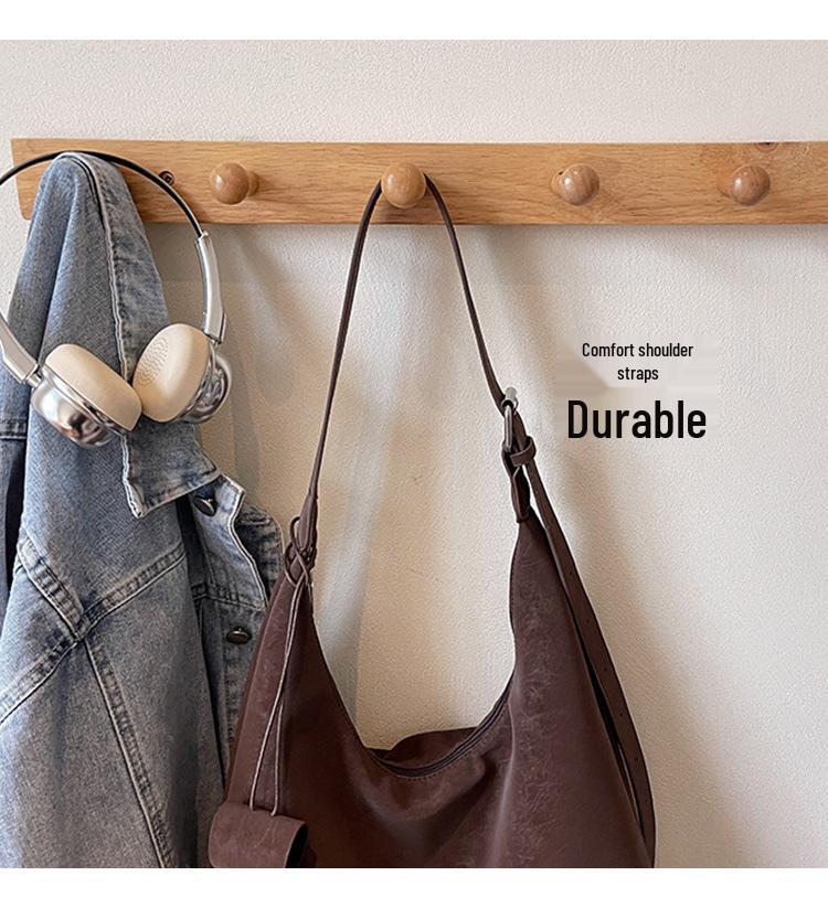 Retro Tragetasche im koreanischen Stil - Herbst/Winter Große Kapazität Vielseitige Schultertasche