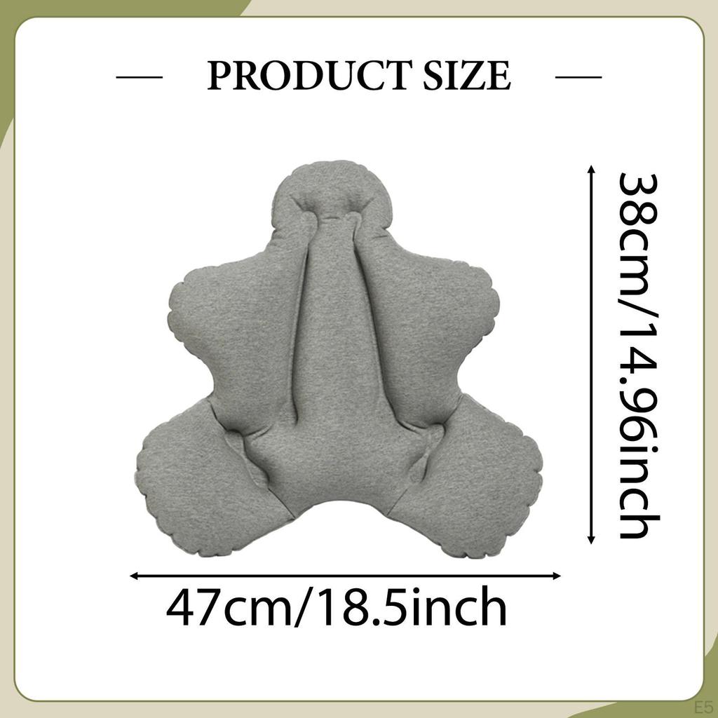 Aufblasbares Lendenkissen Rückenstütze Bettkissen, Reisekissen für Autos