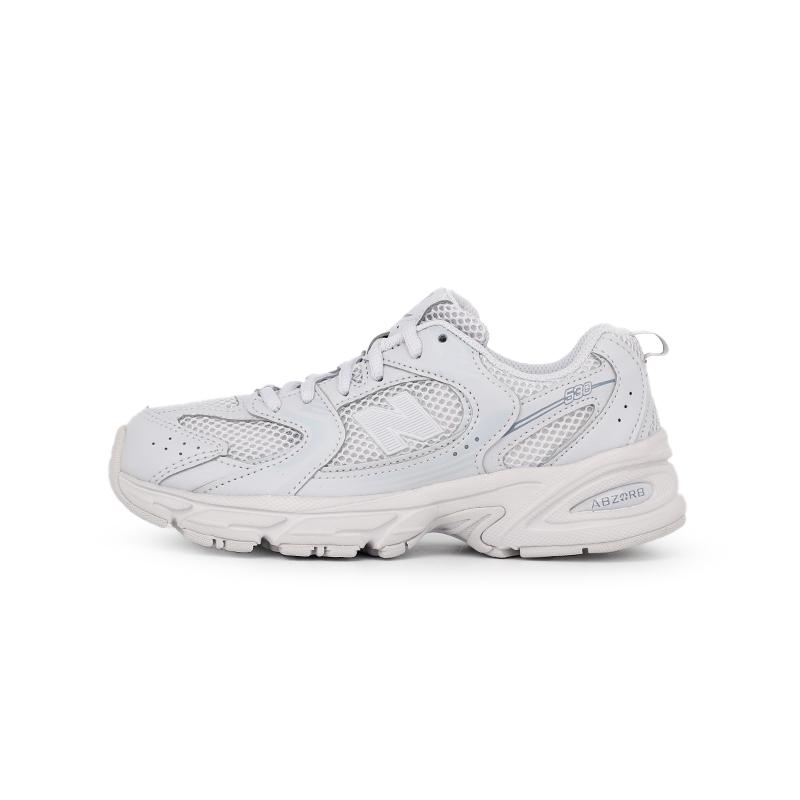 New Balance 530 Детские Светло-серые Синие Низкие Беговые Кроссовки GR530TBA 37