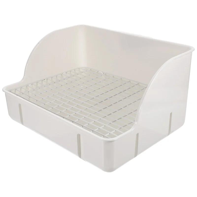Králík Potítko Pet Bedpan Králík Klec Toaleta Velké Omyvatelné Psí Močové Podložky Plast navržené pro pro domácí dekoraci