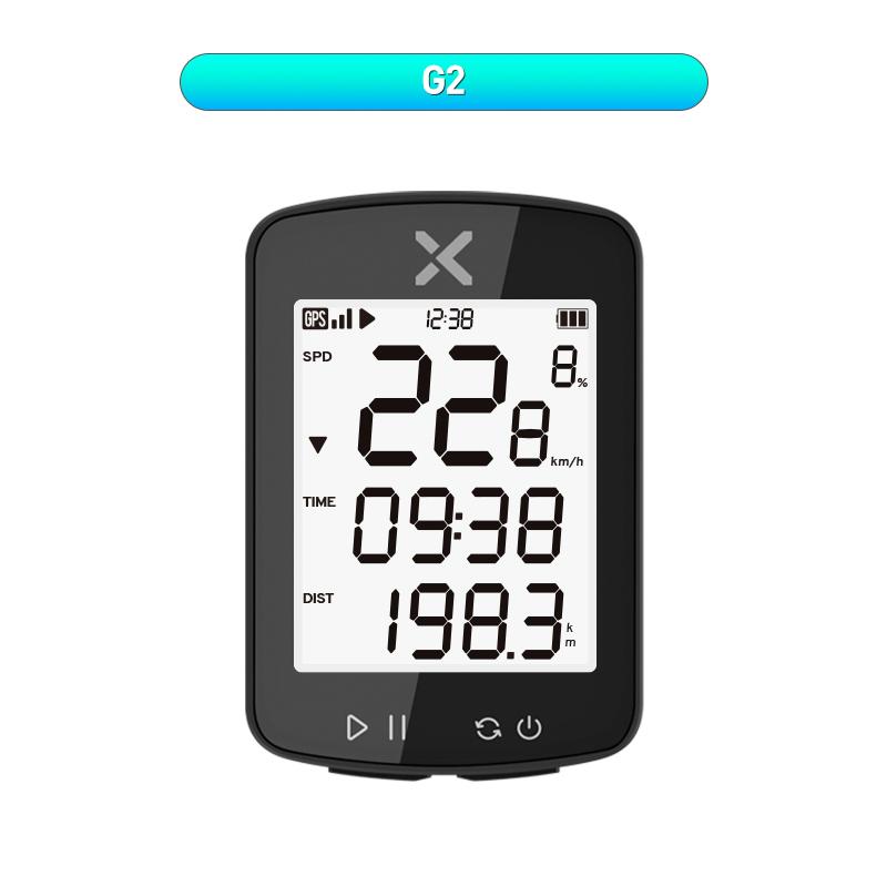 XOSS G2 GPS Bike Computer Smart Wireless IPX7 Waterproof Type-C Cycle Speedometer Odometer Cycling Computer Bicycle Stopwatch G2 bike computer