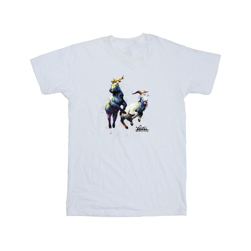 Marvel Mens Thor Love And Thunder Toothgnasher Flames T-Shirt