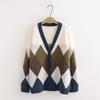 Women Jumpers Knitted Cardigan V-neck Button Down Sweaters Long Sleeve Knit Pullover Jumpers