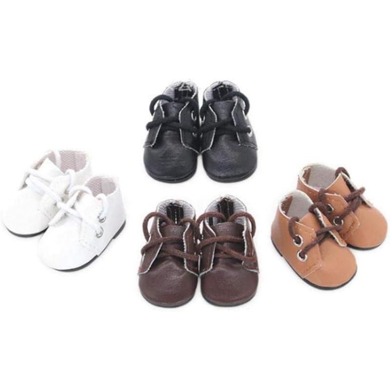 1 Pereche Pantofi Păpușă Pantofi PU cu Șireturi pentru Păpuși de 14 Inch Accesorii Jucării