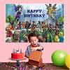 Roblox Boys' Game Birthday Party Decoration Banner 5x3 Ethylene Photography Backdrop Cloth