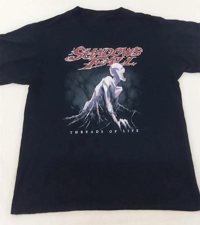 Threads of Life Shadows Fall Black T-Shirt Cotton Unisex S-5XL XXXXL