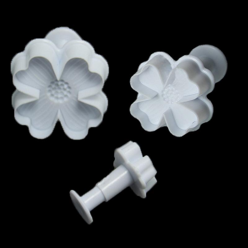 3 ks Hortenzie Jarní Ražba Tisková Forma Fondánová Sušenka Vykrajovátko Tisk Cukrová Květina DIY Pečicí Forma