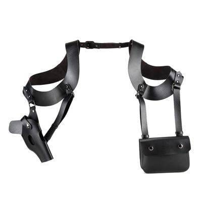 Adjustable Shoulder Holsters Bag Practical PU Leather Film Props Holsters for Role Play and Outdoor Activities