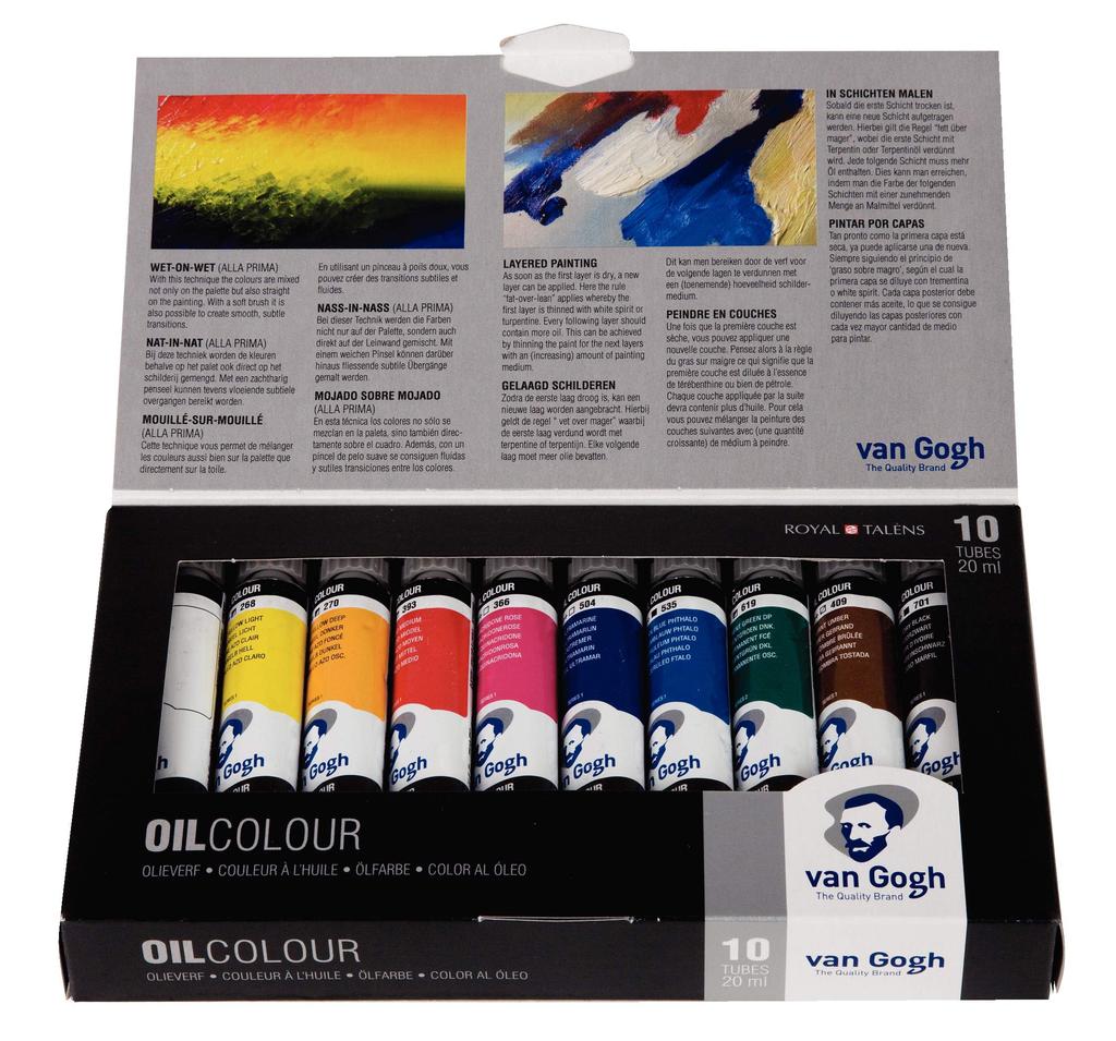 Talence Ölfarbe Van Gogh 10 Farben Set Papierbox T02C410 20ml 100514908 (Nein. 6)