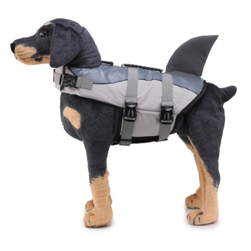 Colete Salva-Vidas para Cães com Listras Refletoras Boia de Segurança Colete Salva-Vidas para Cães Pequenos Médios Grandes
