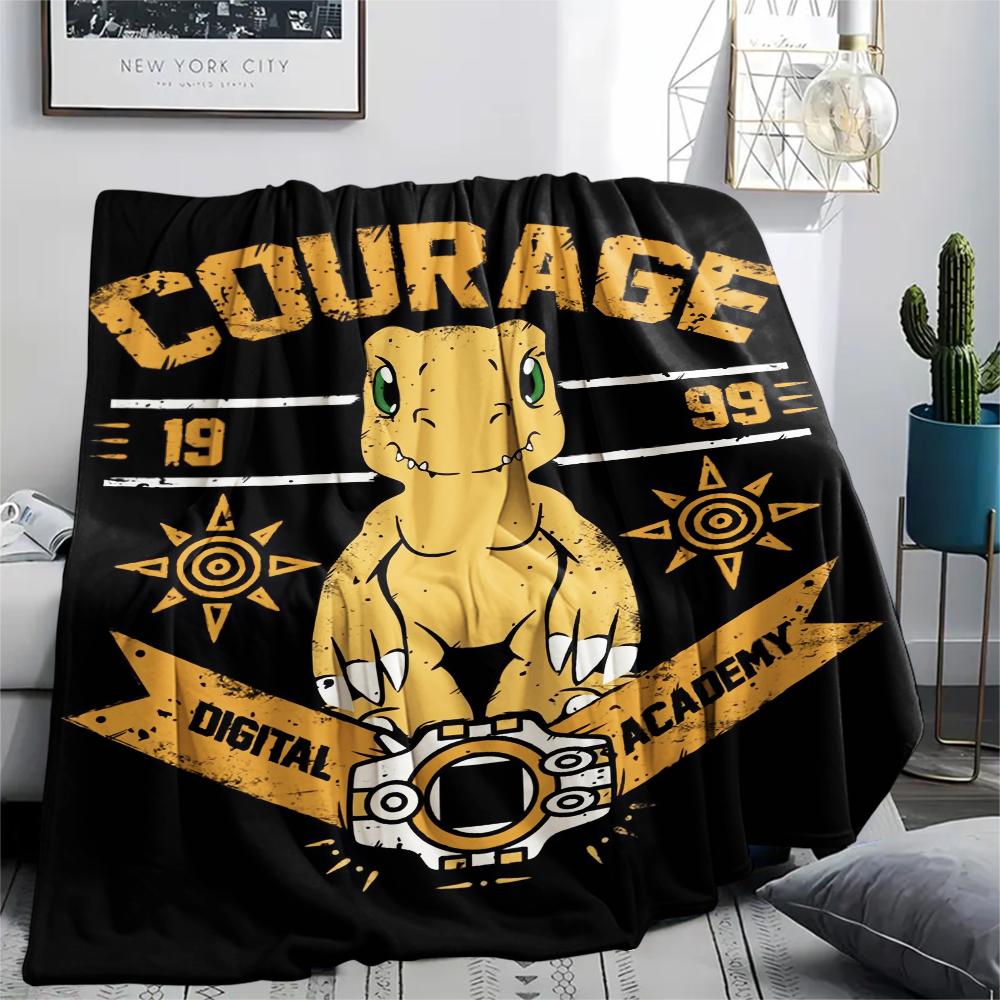 

Digimon Trendy Print Design pattern Flannel Blanket, High quality Comfortable for All Seasons, Home Decor, Warmth and Comfort, Perfect for Gifts. 80cm x 120cm