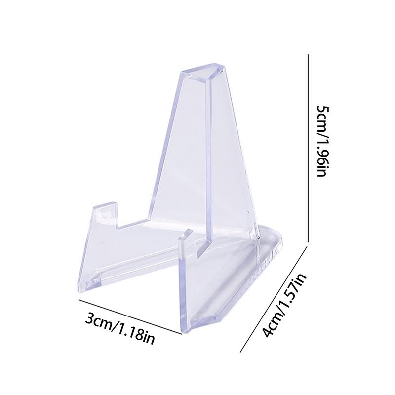 Clear Acrylic Coin Display Stand Acrylic Card Stand Portable Clear Coin Display Stand Coin Capsule Holder Support Card Organizer