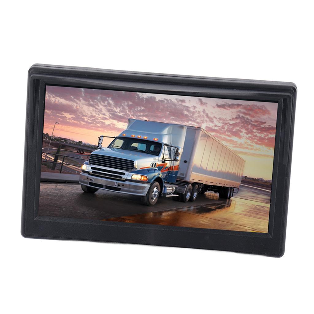 5in Backup Camera Monitor High Definition 170 Degrees  Wide Angle Rear View System for RV Trailer Round