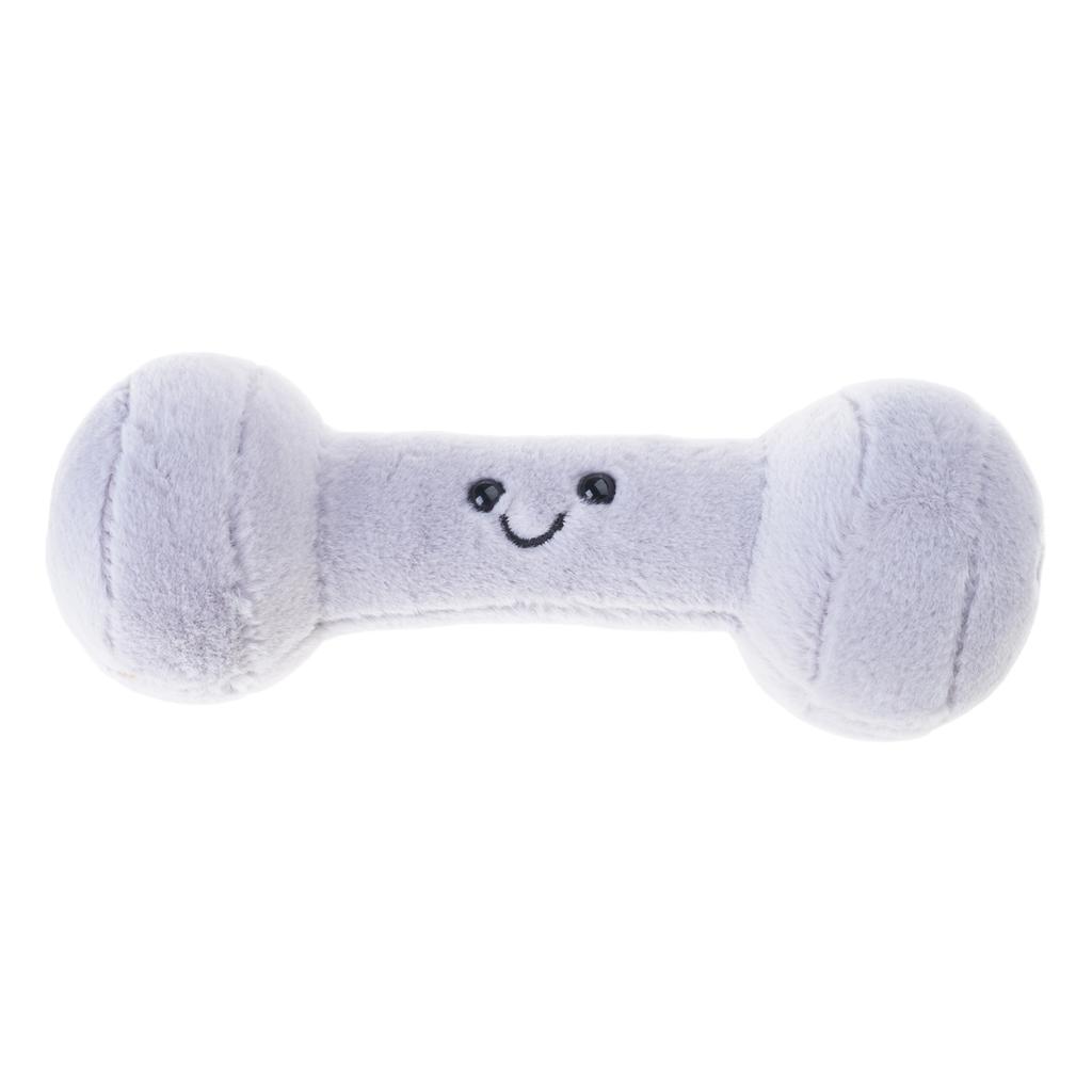 Soft Plush Dumbbell Shape Throw Pillow Toy For Newborns Infant Sensory Development Safe Gift Mystic Blue