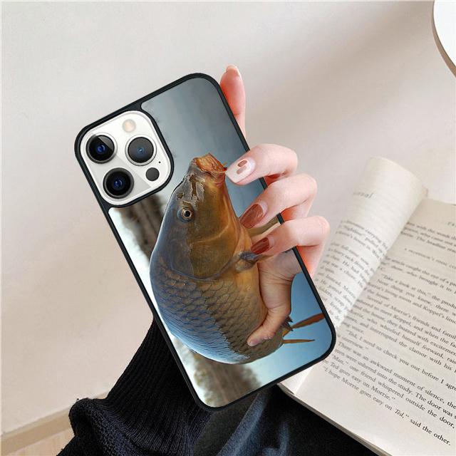 Fish Fishing Carp Funny Coque Shell For iPhone 17 Air 15 16 14 13 12 Pro Max 11 Pro Max Plus Phone Case Cover