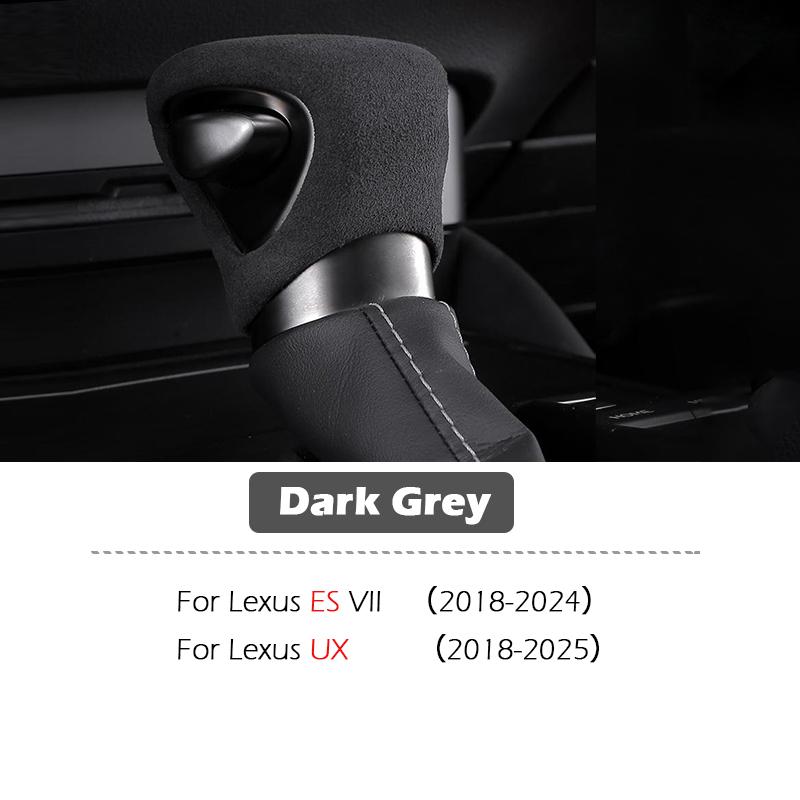 For Lexus NX RX ES IS GS ES UX 300 350 350 450 Suede Leather Car Gear Shift Knob Cover Car Gear Handle Head Inner Accessories