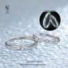 S925 Sterling Silver Starlight Legend Couple Rings - Light Luxury Fashion Design, Perfect Christmas Gift for Girlfriend or Boyfriend.