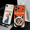 Abstract Bauhaus-style Phone Case For IPhone 17 Air 16 E Pro Max 15 14 13 Mini 12 Pro 11 Max Plus Black Soft Shell