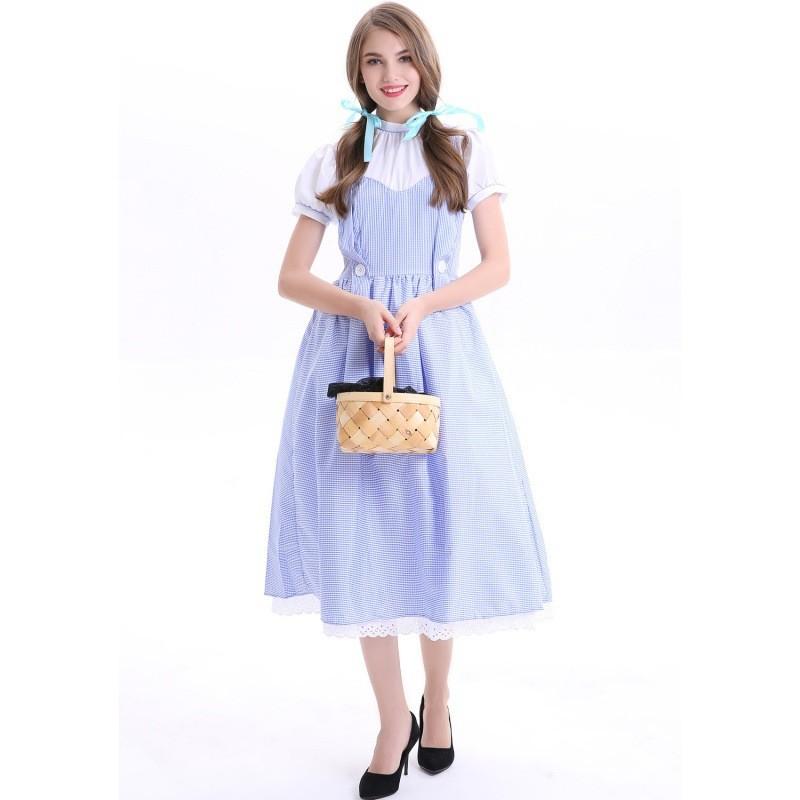 Alluring Plus Size Retro Farm Dress For Women Crafted From Highquality Cotton Blend For Fun Cosplay