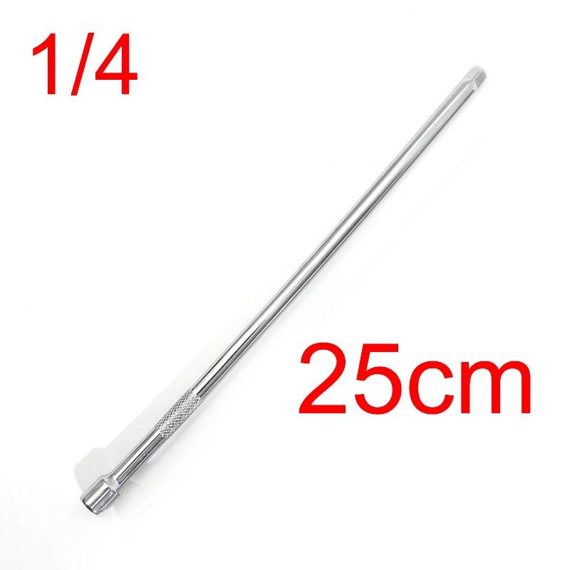 

25CM Socket Extension Rod 1/4 3/8 Drive Ratchet Socket Extension Bar Hand Tool Long Shaft Improved Extender Adjustment Tool 01