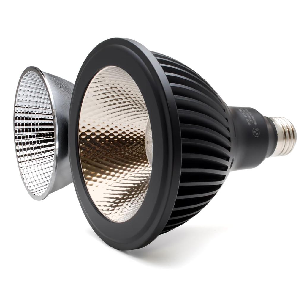 HaruDesign Plant Grow Light HASU38 spec9 4K Warm White Swirl Body Mc Wave LED with Wide-Angle Reflector, 3-Year Warranty