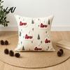 Festive Cushion Covers Christmas Cottage Cover Red Snowy House Pillowcase Decorative Cover Throw Pillow Case for Sofa Couch Farmhouse Home