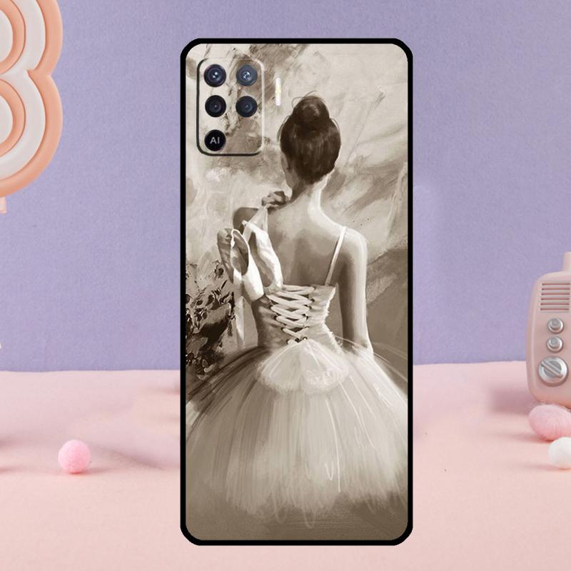 Ballet Ballerina Dancer Phone Case For Oppo A38 A18 A58 A78 A98 A79 A40 A60 A80 A16 A76 A96 A15 A74 A94 A54 A77 A17