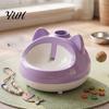 Universal Bottle Interface Pet Feeder Automatic Cat Water Dispenser, Auto Refill Feeder, Cute Dispenser Ear Design, Adapter Threaded Bowl for