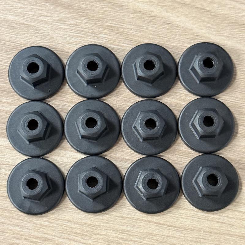 50PCS BMW X3 X5 X6 Car Clips Hex Head Plastic Self-Threading Nut Retainer Chassis for Rear Bumper Splash Shield Auto Parts