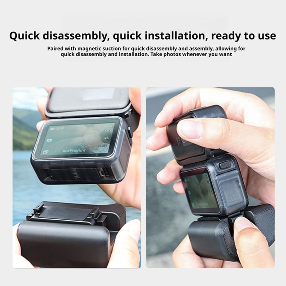 For Multi Color DJI Nano Thumb Sports Camera Convert To DSLR Handle Magnetic Suction Bracket Magnetic Suction Accessories