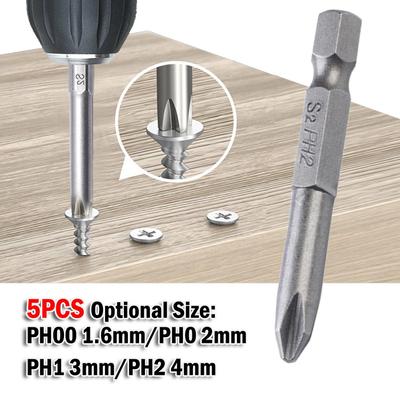 5 Stück Schraubendreherbits Kreuzschlitzschraubendreherbits Magnetische Bits