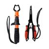 Fish Gripper Fishing Pliers Stainless Steel Fish Lip Gripper with Handle Lanyard Mutifunction Line Cutter Hook Remover