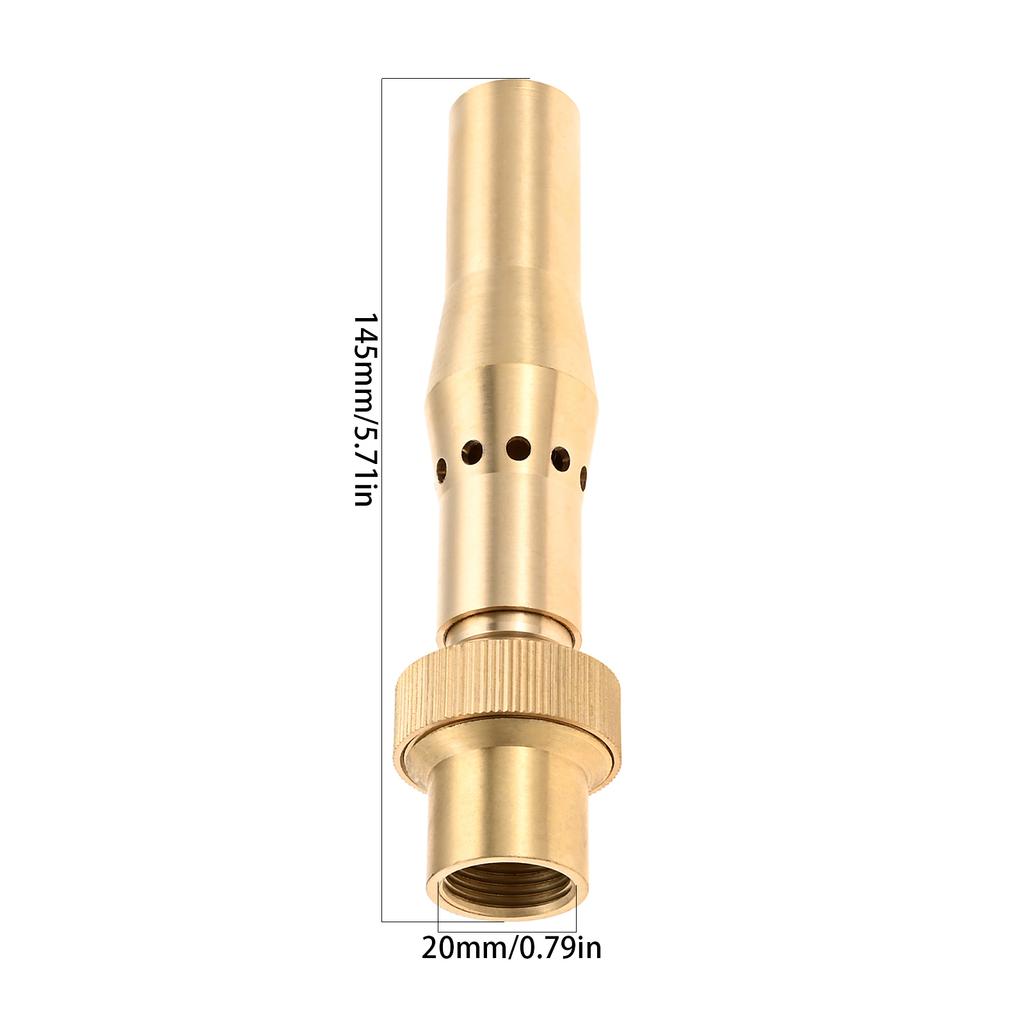 1pc Brass Adjustable Bubbling Fountain Nozzle 1/2" 3/4" 1" Thread Multi-branch Floating Air Spray Head Pond Pool Hotel Parks