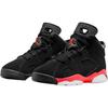 Air Jordan 6 Retro PS Reverse Infrared Salesman Kids Sneakers Black Light-Crimson IQ1277-001