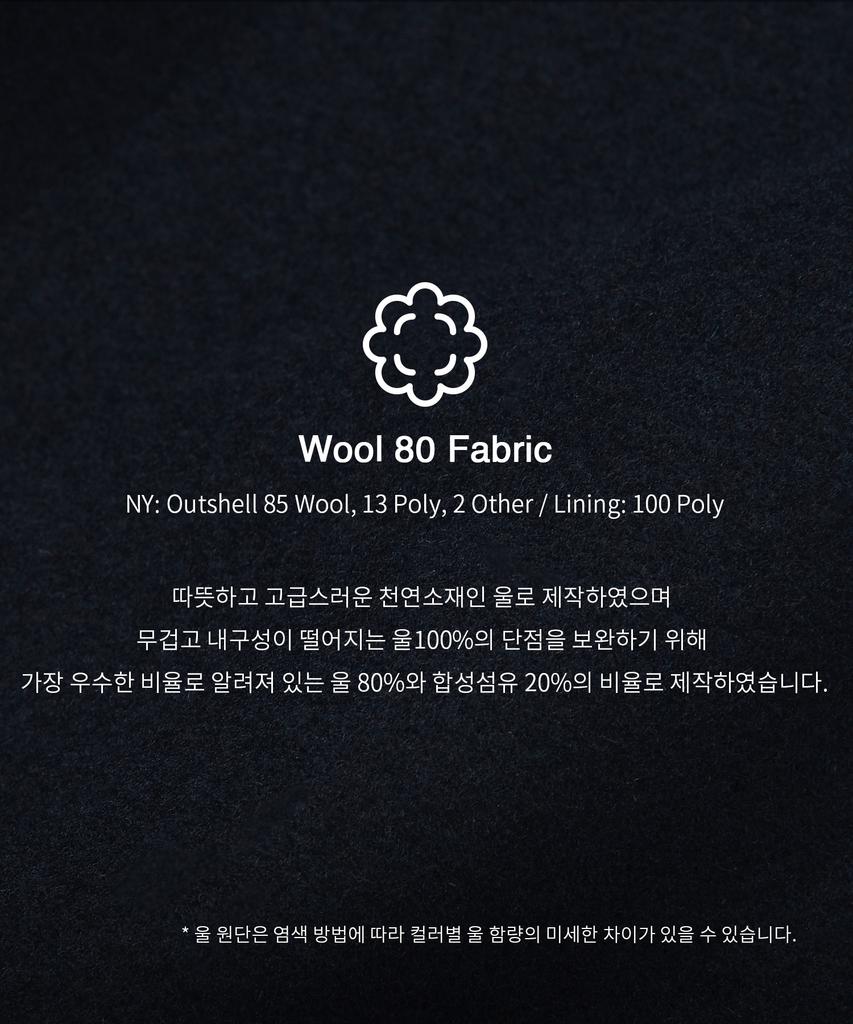 Kiimuir [Wool 80] Wool Semi-Overfit Balmacaan Coat_Navy