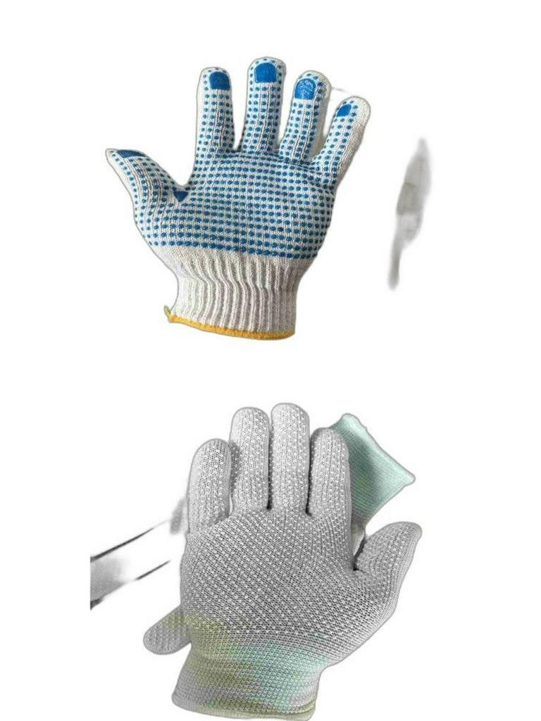 Anti-Slip, Wear-Resistant Cotton Work Gloves for Men & Women - Thickened & Breathable for Construction Sites