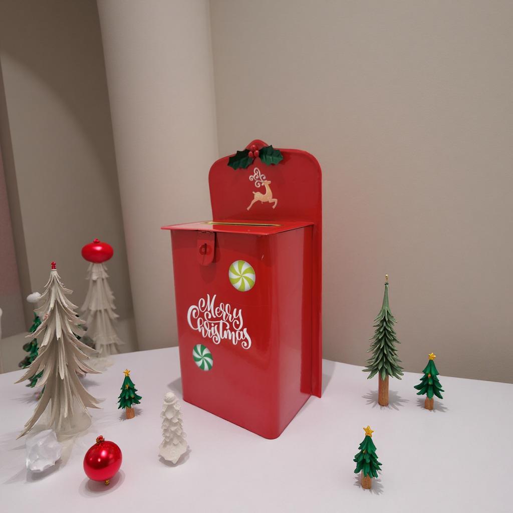 Świąteczna Skrzynka Pocztowa z Kutego Żelaza, Świąteczne Meble i Dekoracje Ogrodowe