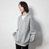 Women's Love Heart Embroidered Faux Layered Hooded Sweatshirt