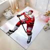 Hockey Player Red Uniform Carpet Suitable As a Non-slip Mat for the Living Room or Bedroom Sofa