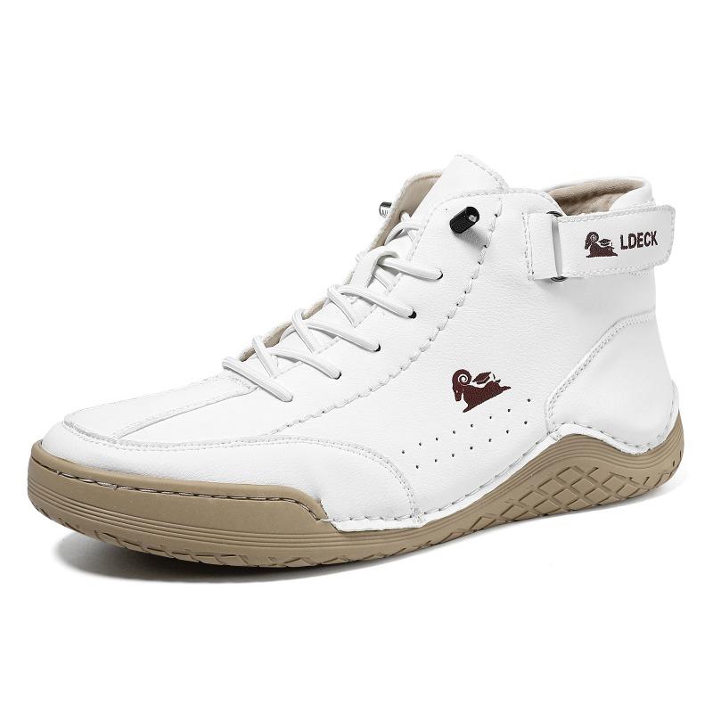 

Autumn and Winter Men s and Women s Casual Plus Velvet Short Boots 36 белый