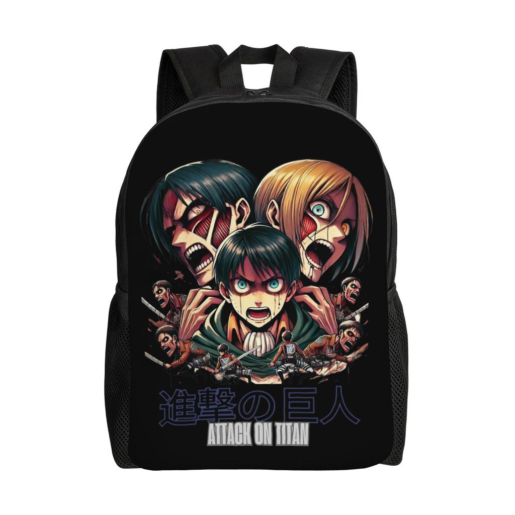 Wings of Freedom Shingeki No Kyojin  Anime Backpack Fashion High School Work Daypack Attacks on Titans Laptop Shoulder Bag Gift