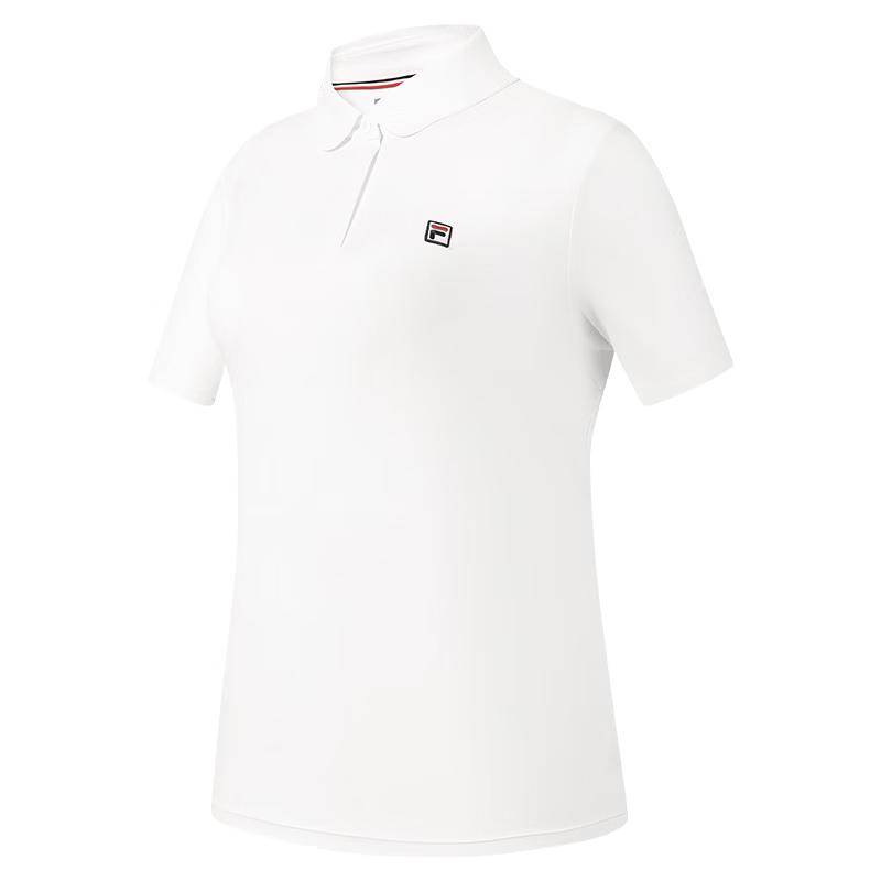FILA Women s Knit Short Sleeve Tennis Polo Shirt L