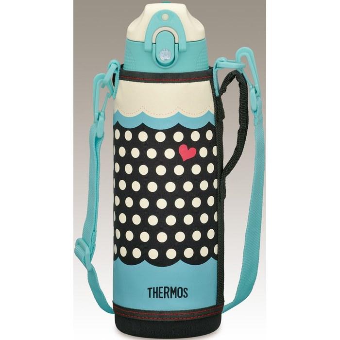 Thermos Vacuum Insulated 2-Way Bottle FFR-1004WF D-BL Dot Blue 1.0L 1000 Ml