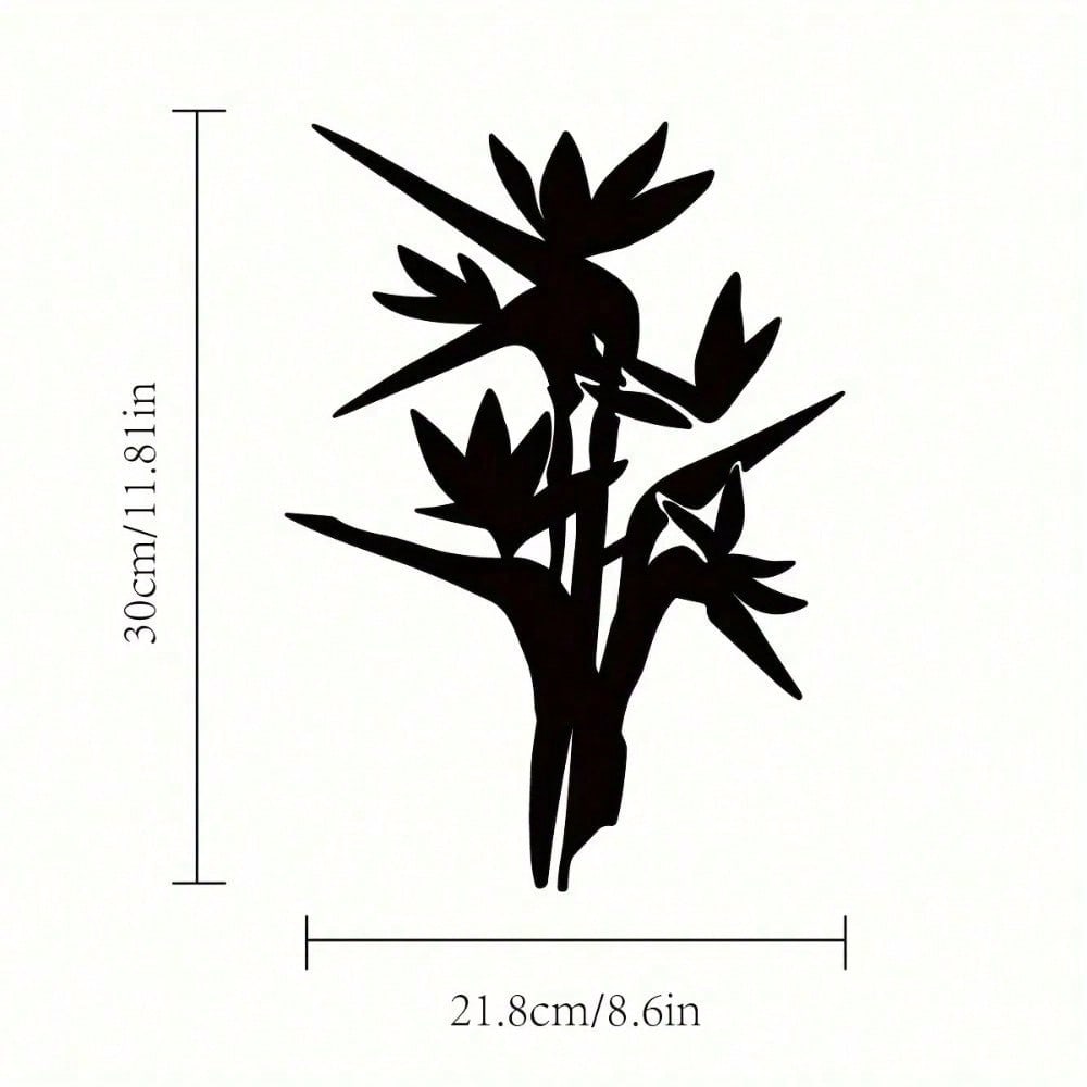 Elegant Abstract Plant Metal Wall Art for Living Room, Study & Bedroom
