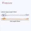 8 Types Full Length 70mm 18K Real Gold Plated Brass Extended Extension Tail Chain with Lobster Clasps, Chain Extender