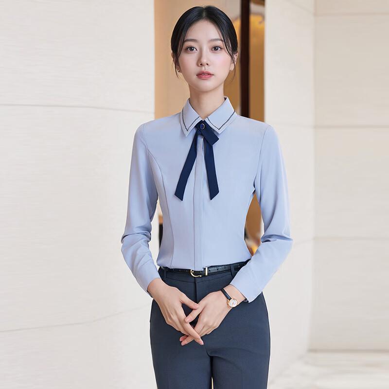 Women s Long-Sleeve Wrinkle-Free Professional Shirt 2XL