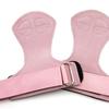2PCS Weight Lifting Wrist Straps for Women Strong Grip Pull Ups Deadlift Strap Weight Lifting Grips Heart Shaped Pattern Pink S