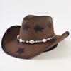 Best-selling Western cowboy hats for men and women, fashionable sunshade straw hats, classic outdoor Western cowboy hats